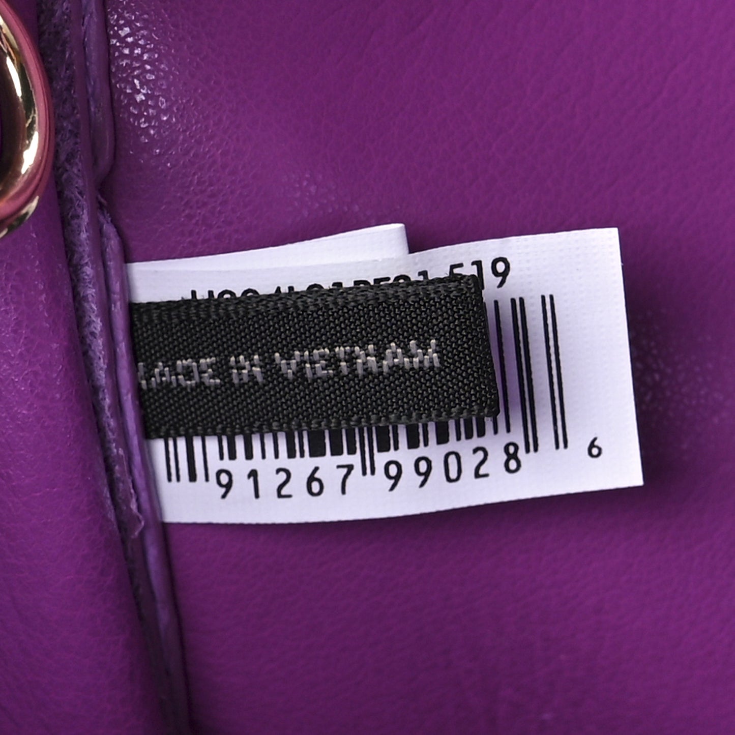Grained Calfskin Medium The Tote Bag Regal Orchid