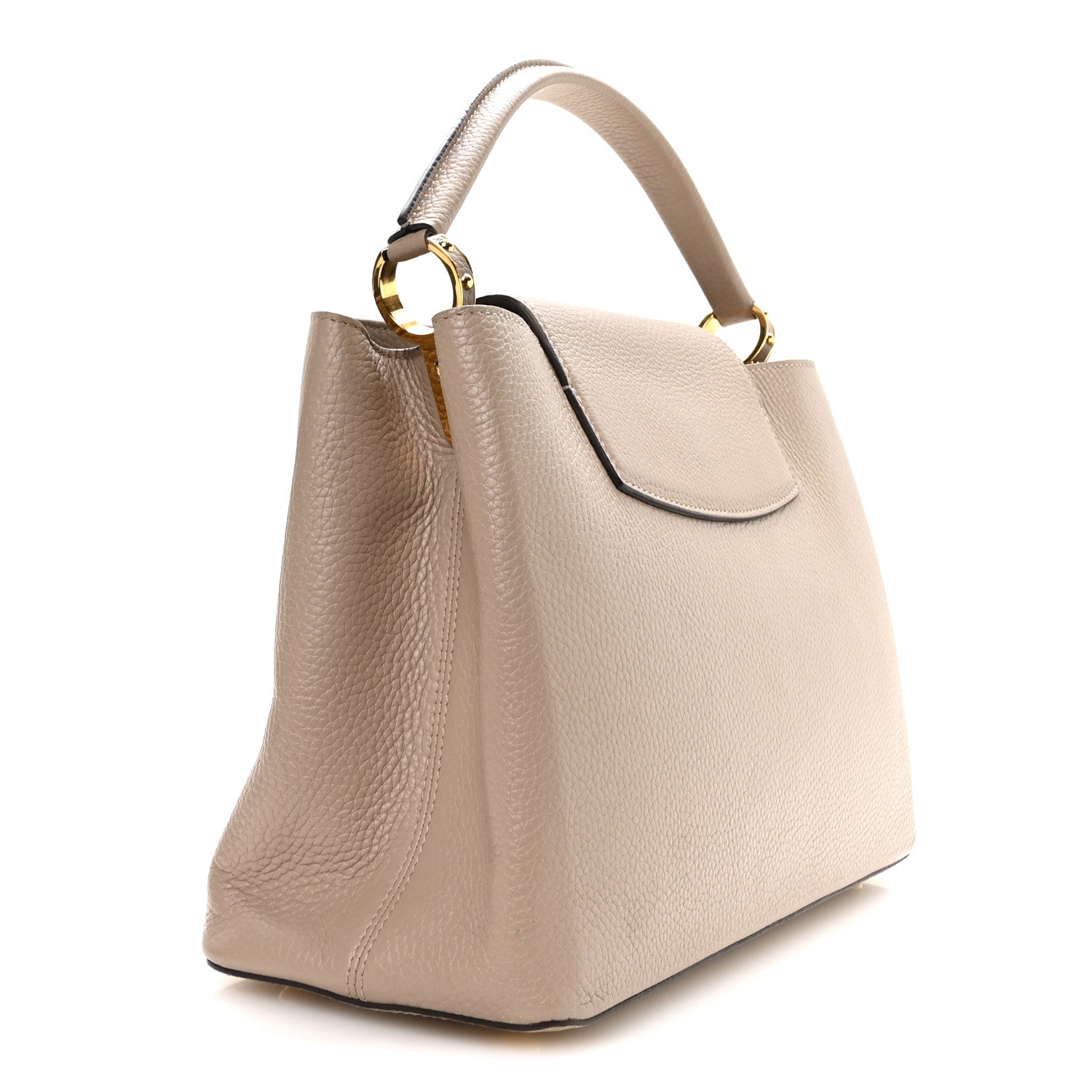 Louis Vuitton Taurillon Capucines MM Galet Galet 3 of 11
