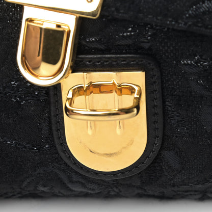 Prada Tessuto Nylon Lurex Embroidered Flap Black 12 of 12