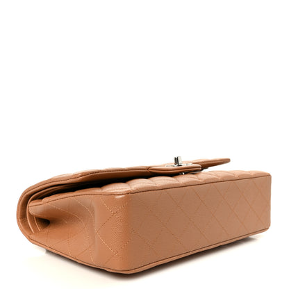 Chanel Caviar Quilted Medium Double Flap Light Brown 4 of 11