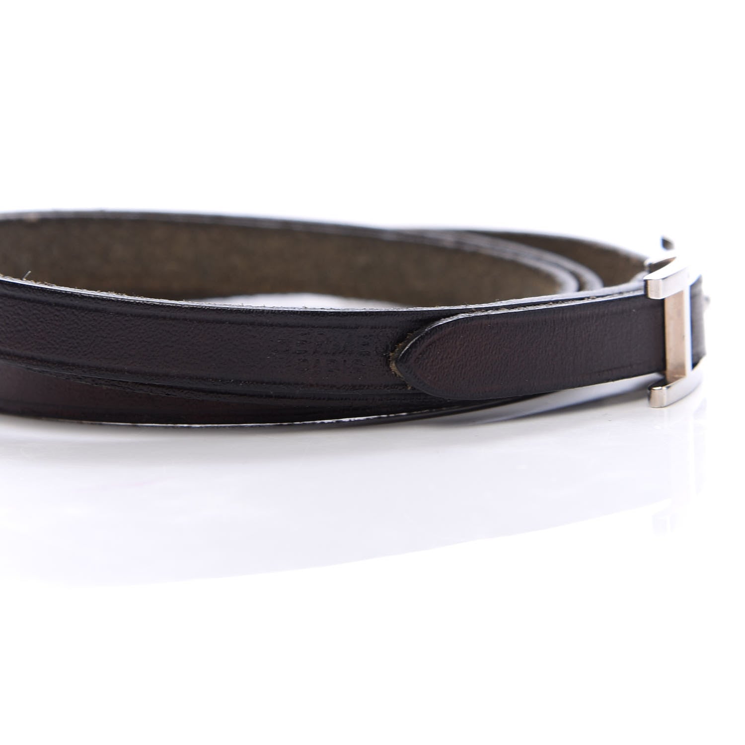 Hermes Swift Hapi 3 MM Triple Tour Bracelet S Black 4 of 5