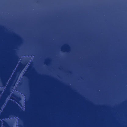 Saint Laurent Patent Calfskin Monogram Large Belle De Jour Clutch Royal Blue 10 of 12