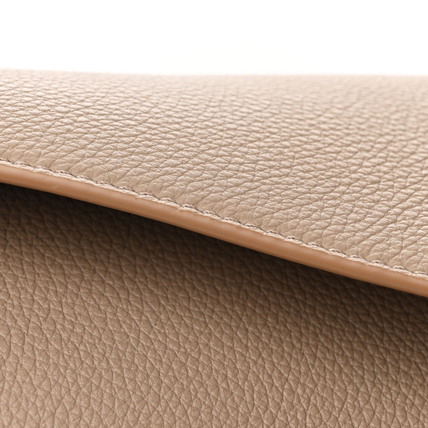 Soft Grained Calfskin Medium Puzzle Edge Bag Sand