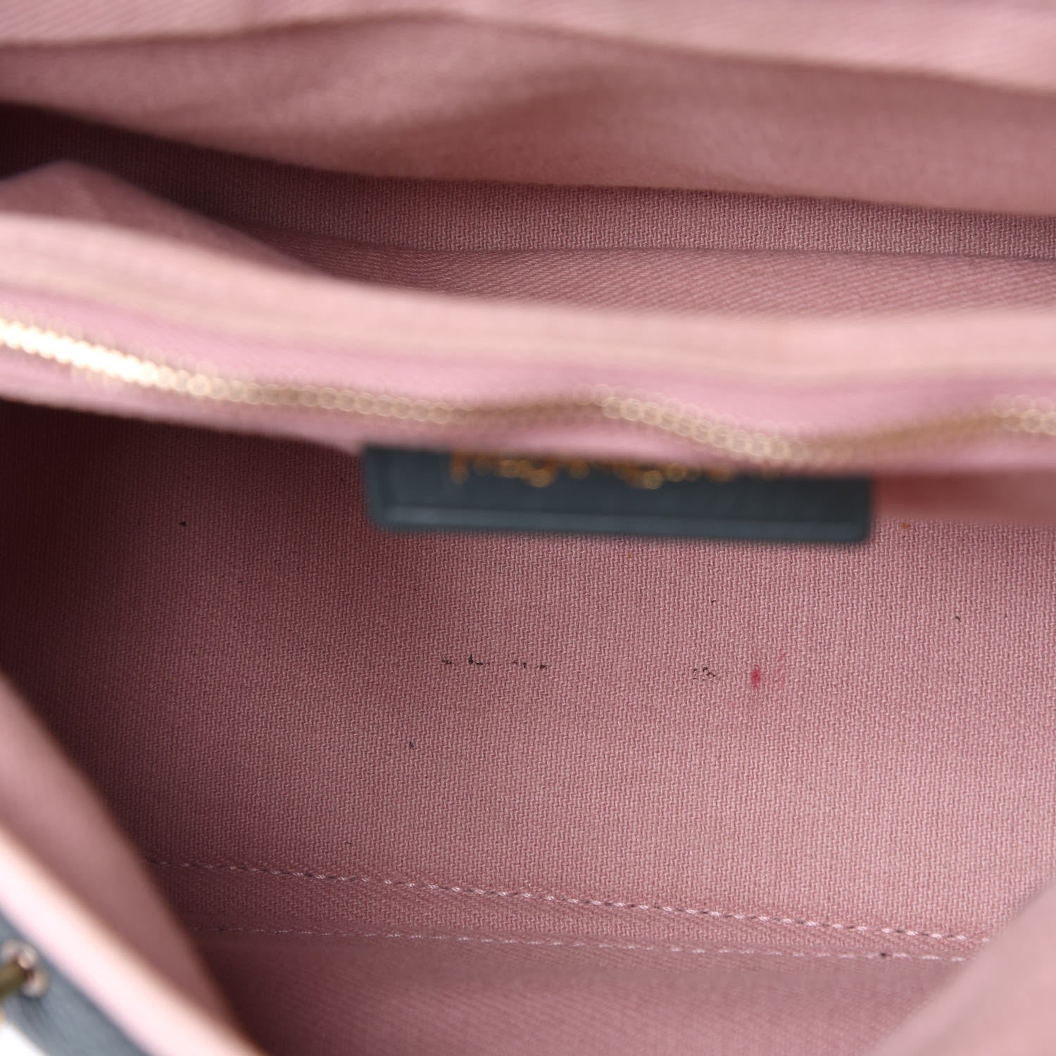 Saint Laurent Calfskin Canvas Small Muse Two Dark Green Pink 8 of 12