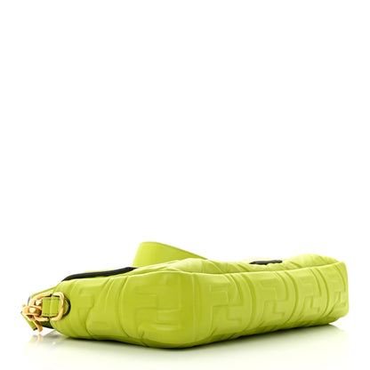 Fendi Nappa FF 1974 Embossed Baguette Wasabi 4 of 9
