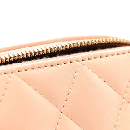 Chanel Lambskin Quilted Sweet Camellia Small Vanity Case With Chain Pink 11 of 15