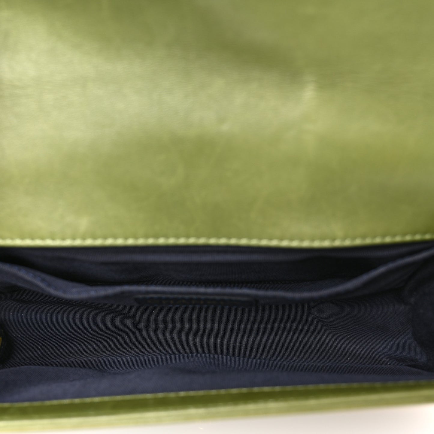 Velvet Tweed Medium Boy Flap Green