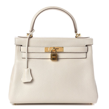Hermes Taurillon Clemence Kelly Retourne 28 Craie 1 of 46