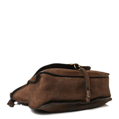 Chloe Nubuck Medium Marcie Satchel Dark Brown 3 of 18