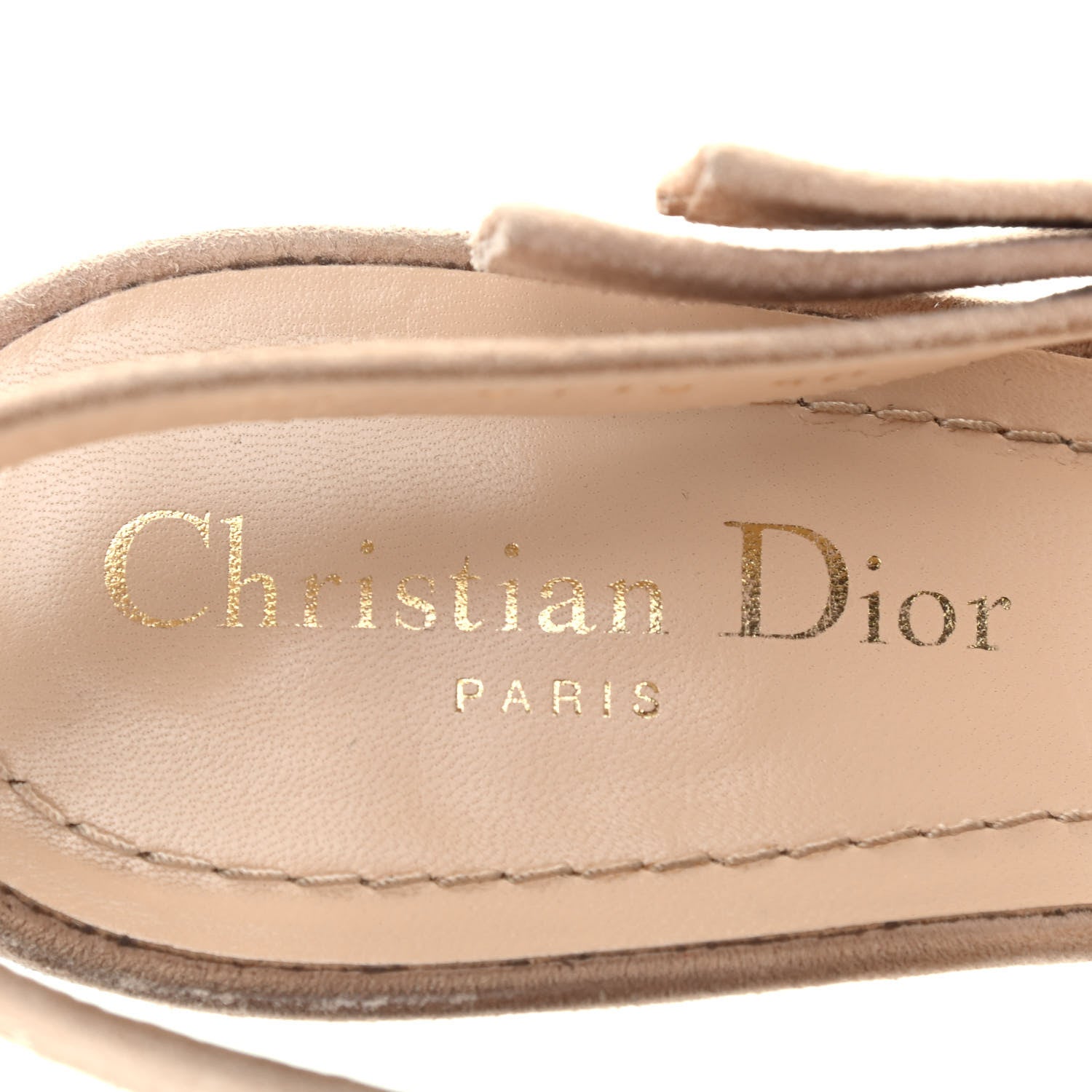 Christian Dior Mesh Suede Crystal J'Adior Slingback 65mm Pumps 40 Nude 7 of 8