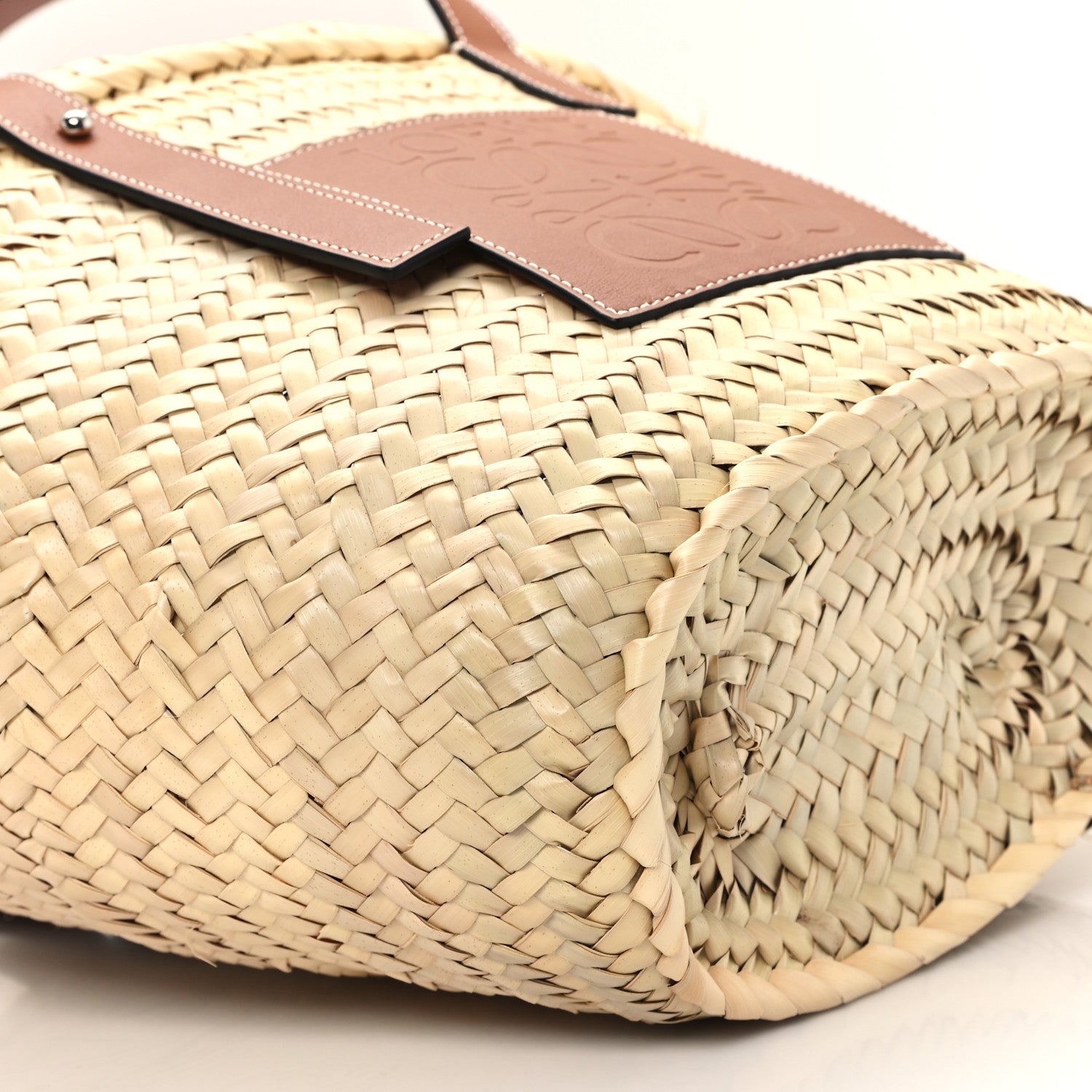 Loewe Raffia Basket Tote Bag Natural Tan 8 of 11