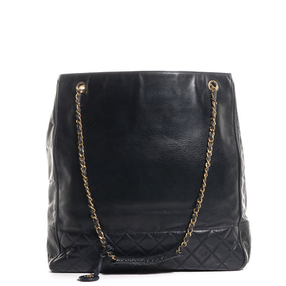 Chanel Lambskin Shopping Tote Black 1 of 8