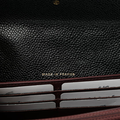 Chanel Caviar Quilted Large Gusset Flap Wallet Black 6 of 9