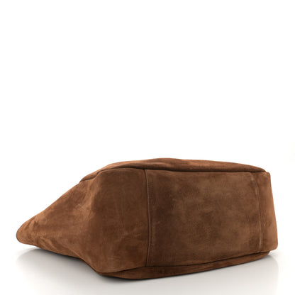 Saint Laurent Suede Bea Tote Golden Leaf 4 of 10