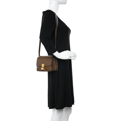 Celine Box Calfskin Small Classic Box Flap Bag Camel 2 of 11