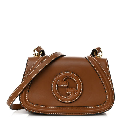 Gucci Calfskin Blondie Small Shoulder Bag Brown 1 of 15