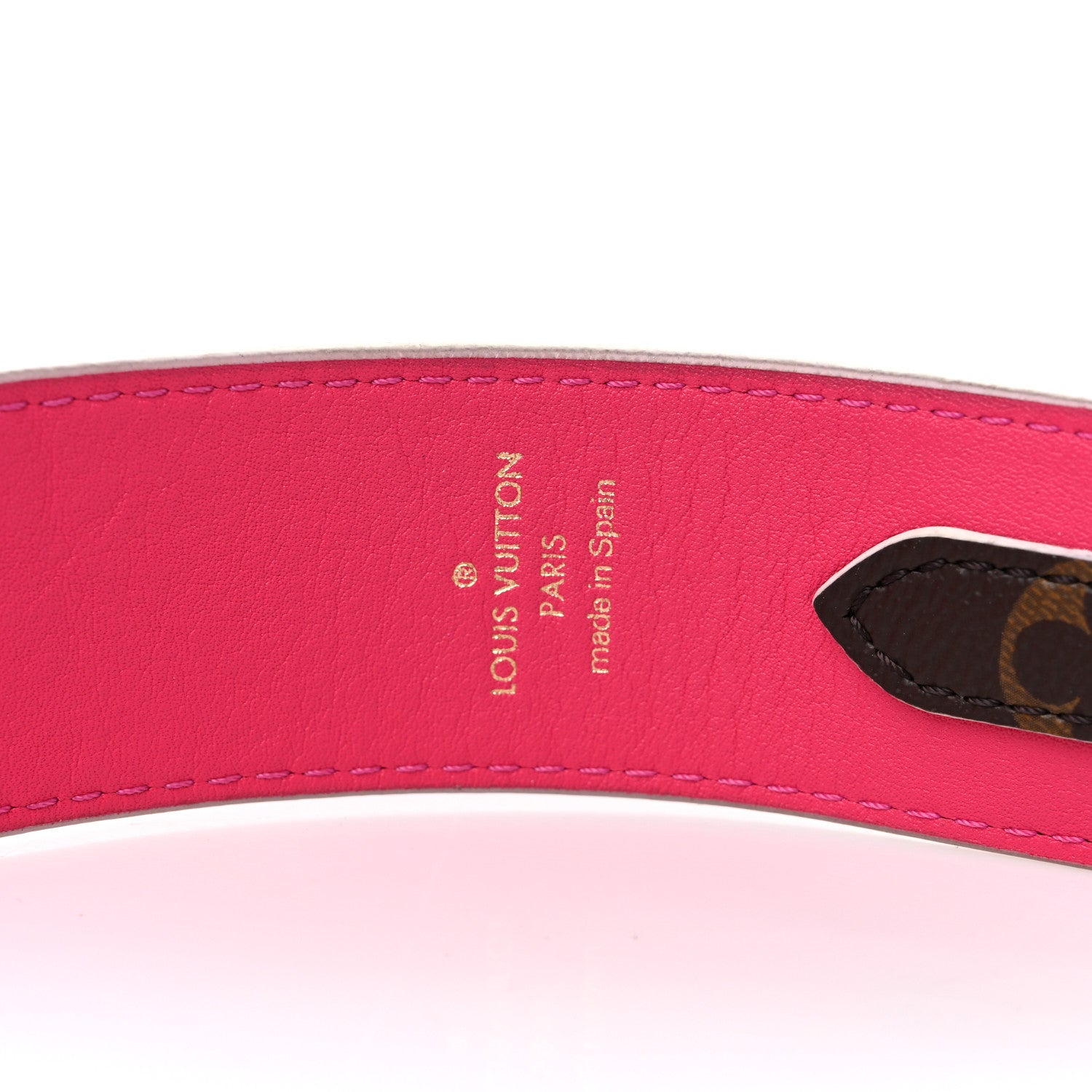 Louis Vuitton LOUIS VUITTON Monogram Bandouliere Shoulder Strap Hot Pink 4 of 8