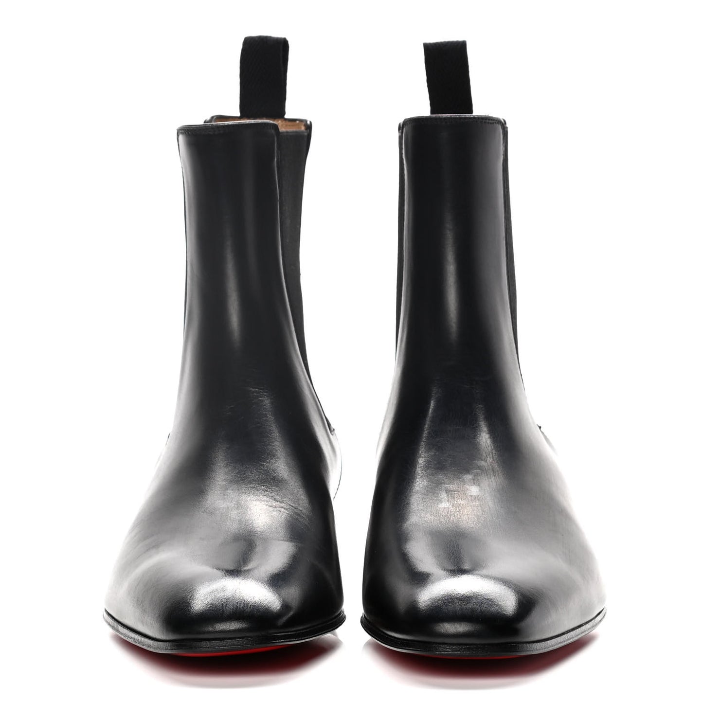 Calfskin Roadie Flat Chelsea Boots 40 Black