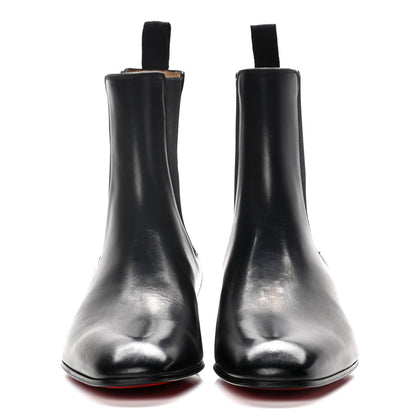 Christian Louboutin Calfskin Roadie Flat Chelsea Boots 40 Black 2 of 14