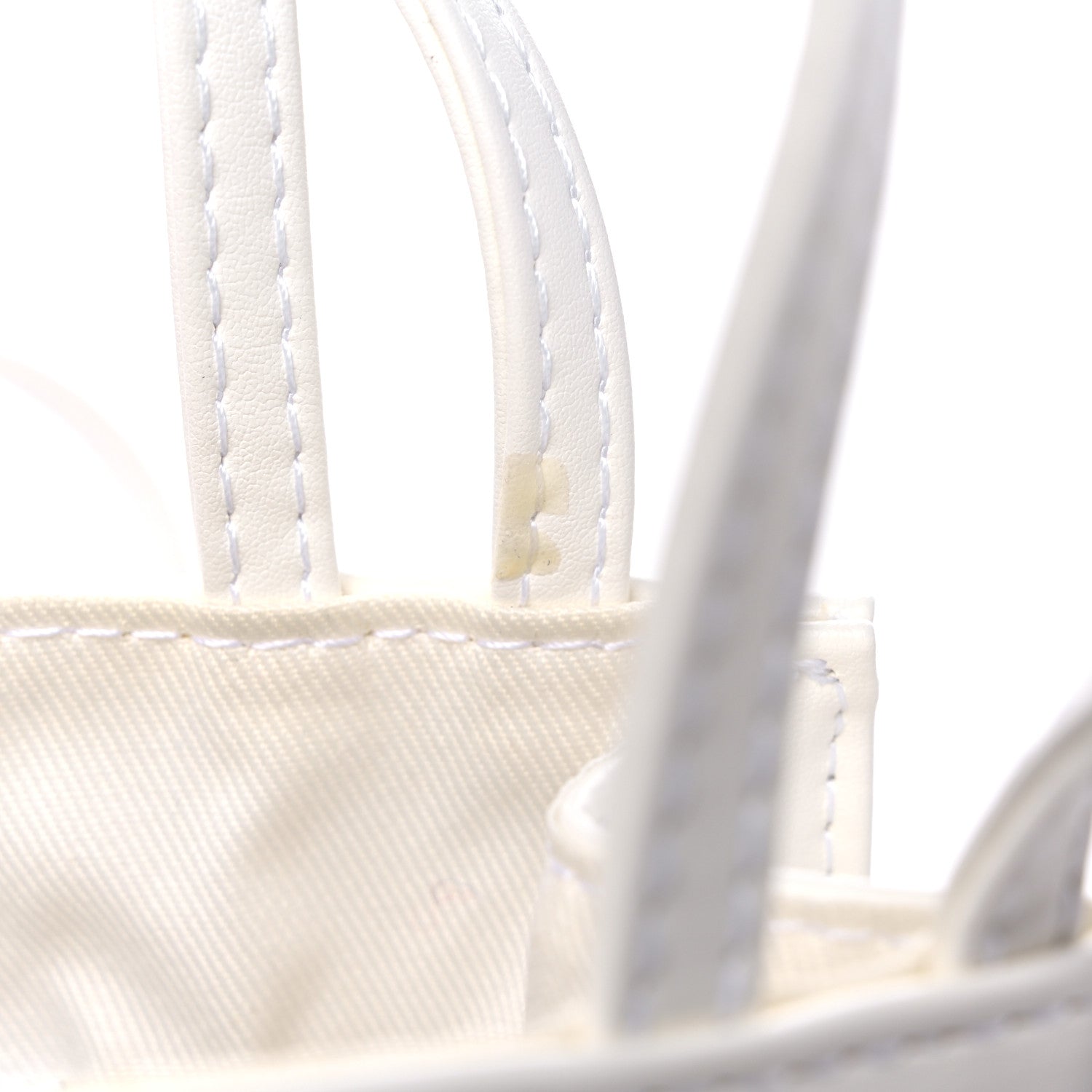 Telfar Vegan Leather Small Shopping Bag White 8 of 10