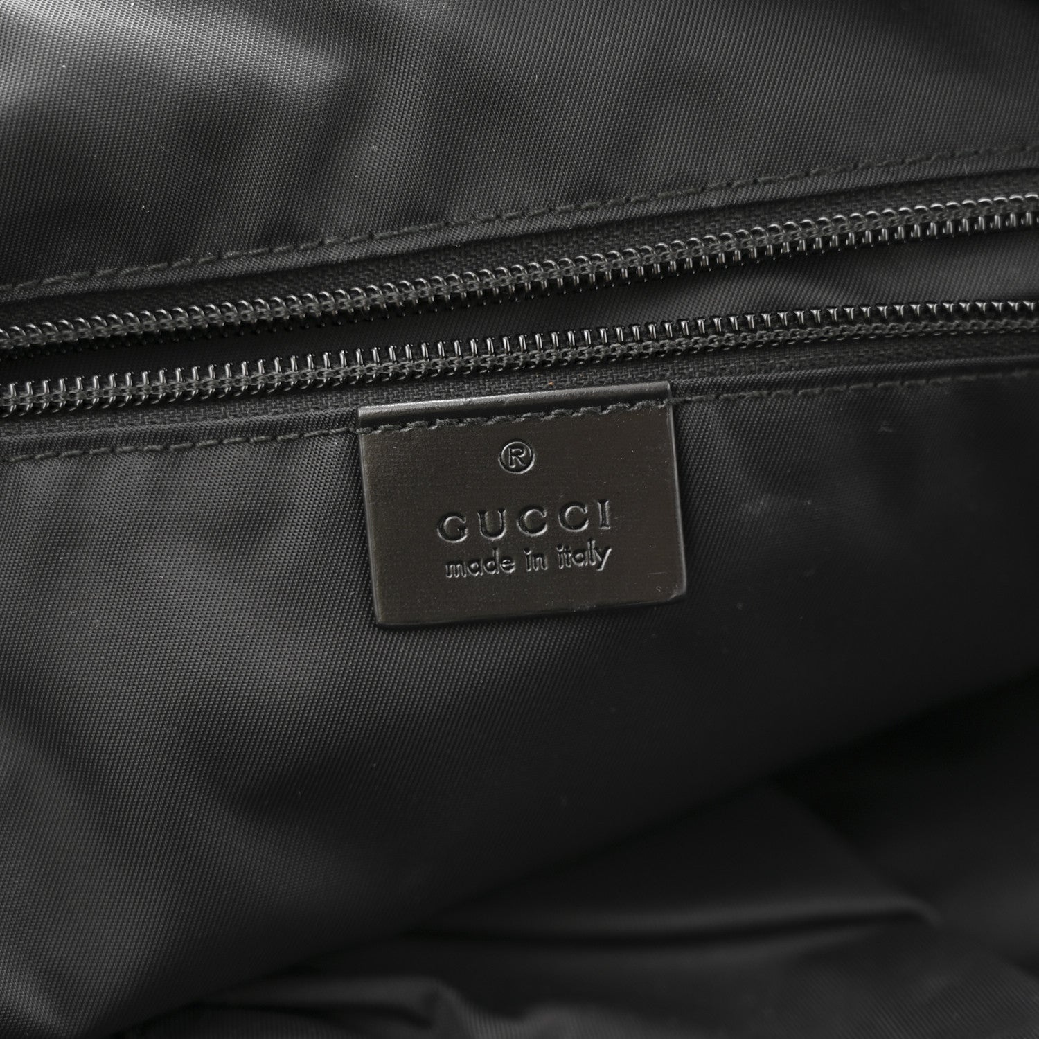 Gucci GG GUCCI Coated Canvas Interlocking G Travel Backpack Black 6 of 12