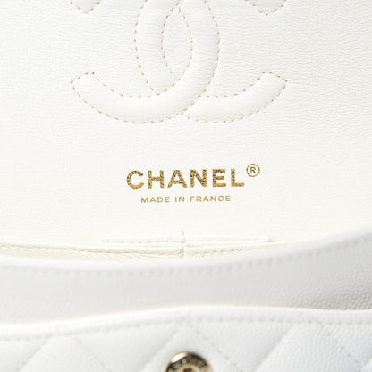 Chanel Caviar Quilted Small Double Flap White 6 of 9