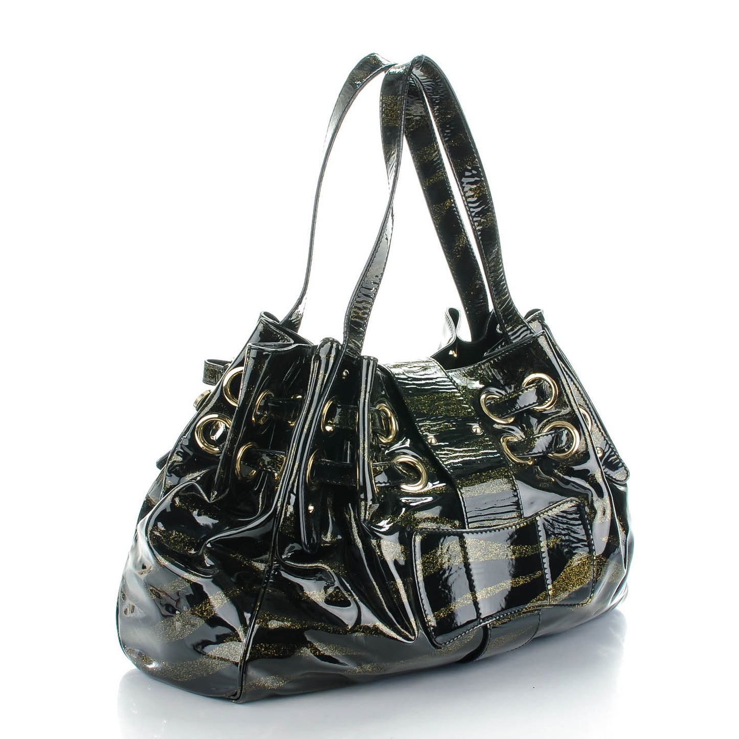 Glitter Patent Ramona Black