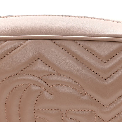 Gucci Calfskin Matelasse Small GG Marmont Chain Shoulder Bag Porcelain Rose 11 of 15