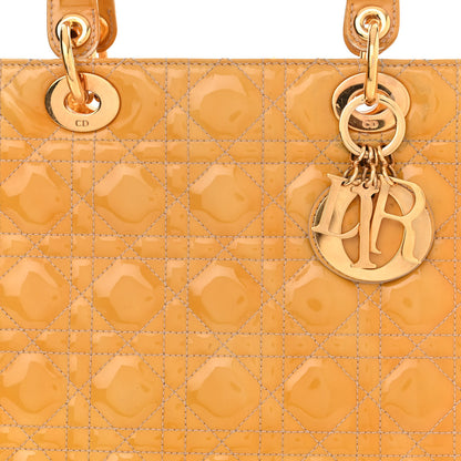 Christian Dior Patent Cannage Large Lady Dior Beige 8 of 22