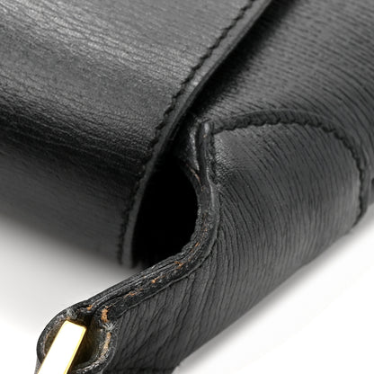 Gucci Calfskin Bamboo Handle Jackie O Hobo Black 11 of 13