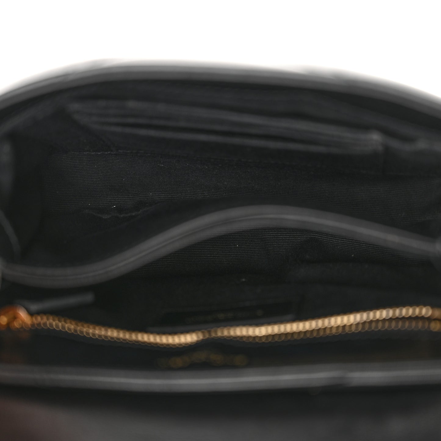 Calfskin Y Quilted Monogram Toy Loulou Crossbody Bag Black