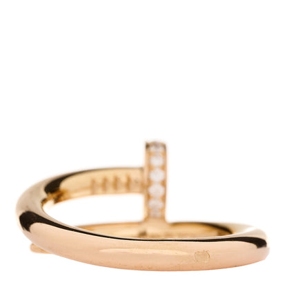 Cartier 18K Pink Gold Diamond Juste Un Clou Ring 53 6.25 4 of 6