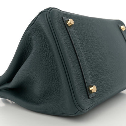 Hermes Togo Matte Alligator Birkin Touch 30 Vert Cypress 9 of 10