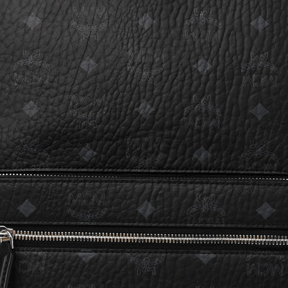 MCM Visetos Medium Stark Backpack Black 7 of 9