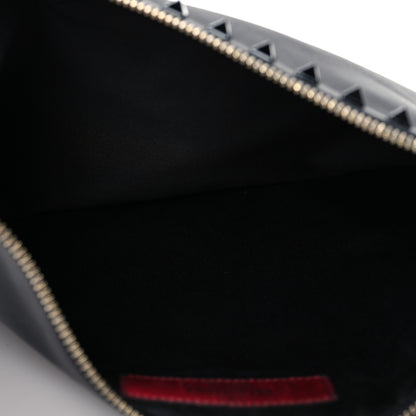 Valentino Garavani Nappa Monochrome Large Rockstud Zip Pouch Black 5 of 6