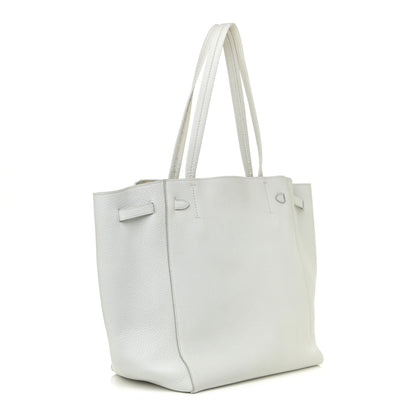 Celine Soft Grained Calfskin Small Belt Cabas Light Grey 3 of 18