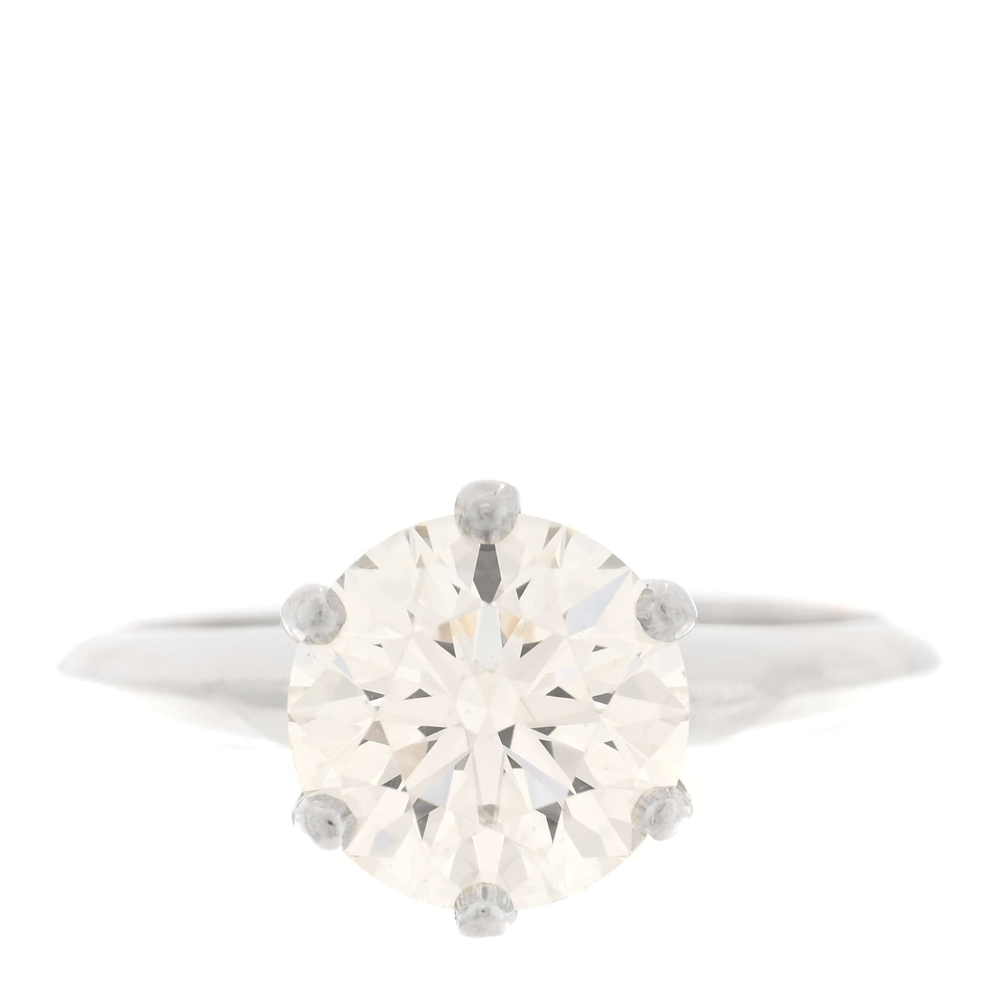 Platinum Diamond 2.08ct Solitaire Engagement Ring 52 6