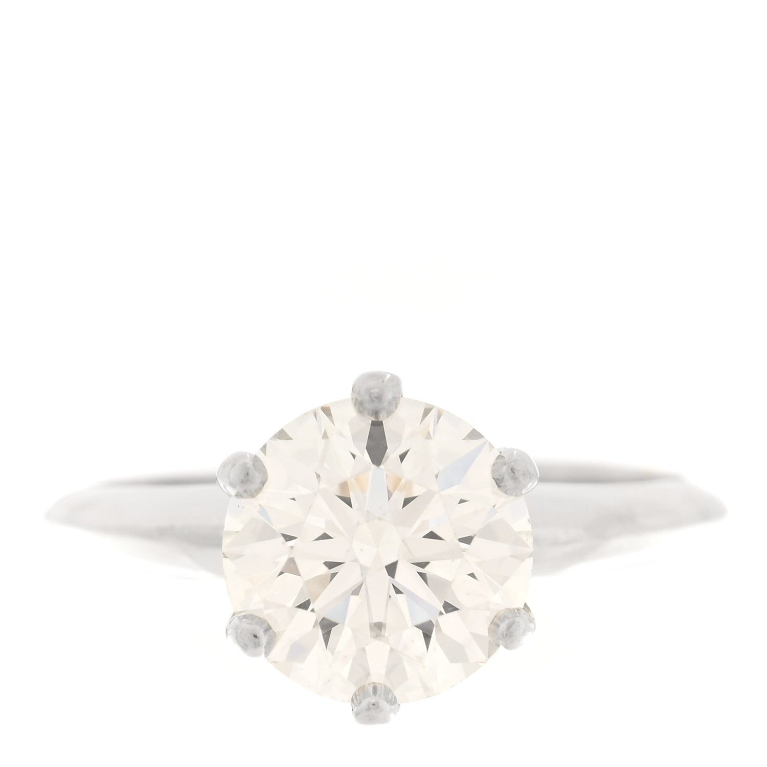 Tiffany Platinum Diamond 2.08ct Solitaire Engagement Ring 52 6 1 of 6