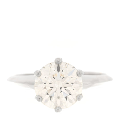 Tiffany Platinum Diamond 2.08ct Solitaire Engagement Ring 52 6 1 of 6
