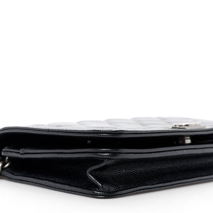 Chanel Caviar Quilted Boy Wallet On Chain WOC Black 10 of 13