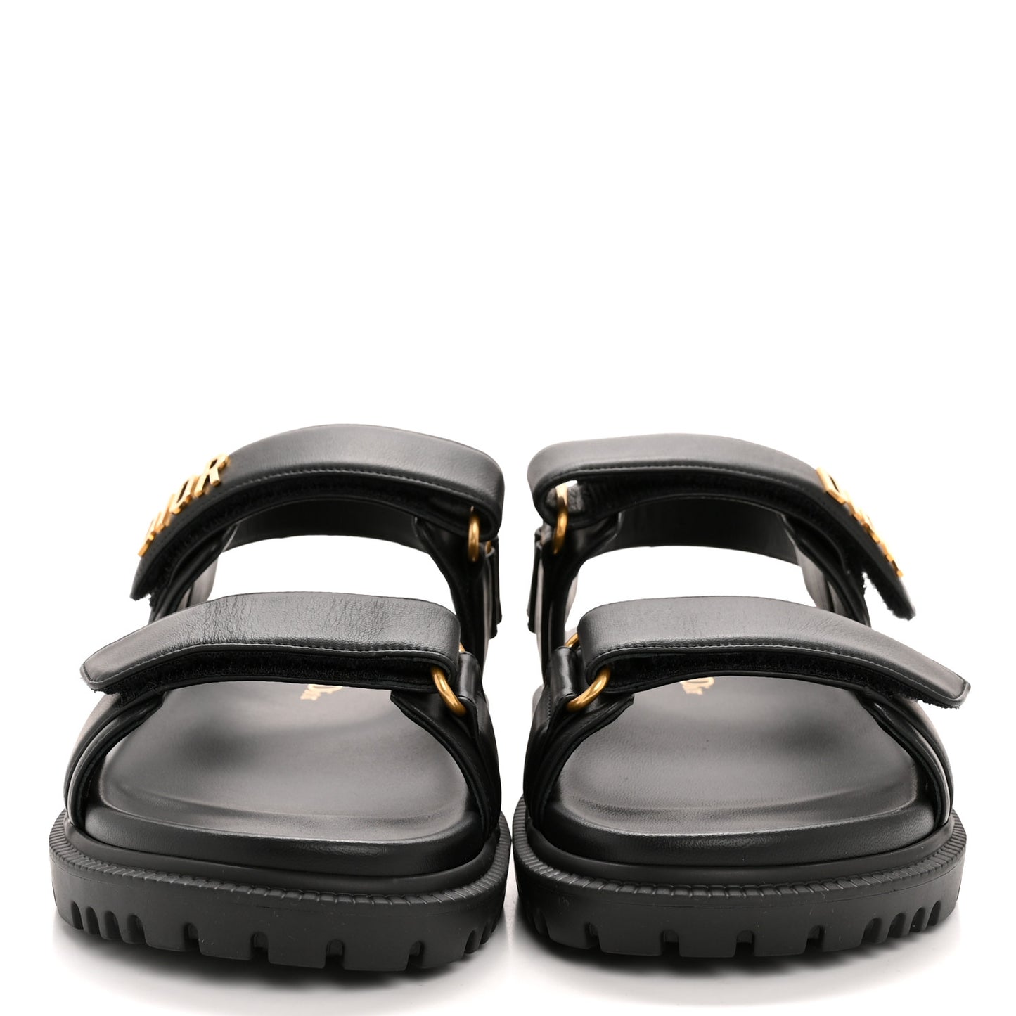 Lambskin Dioract 10mm Sandals 38 Black