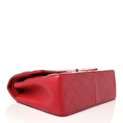 Chanel Lambskin Quilted Jumbo Double Flap Red 4 of 9