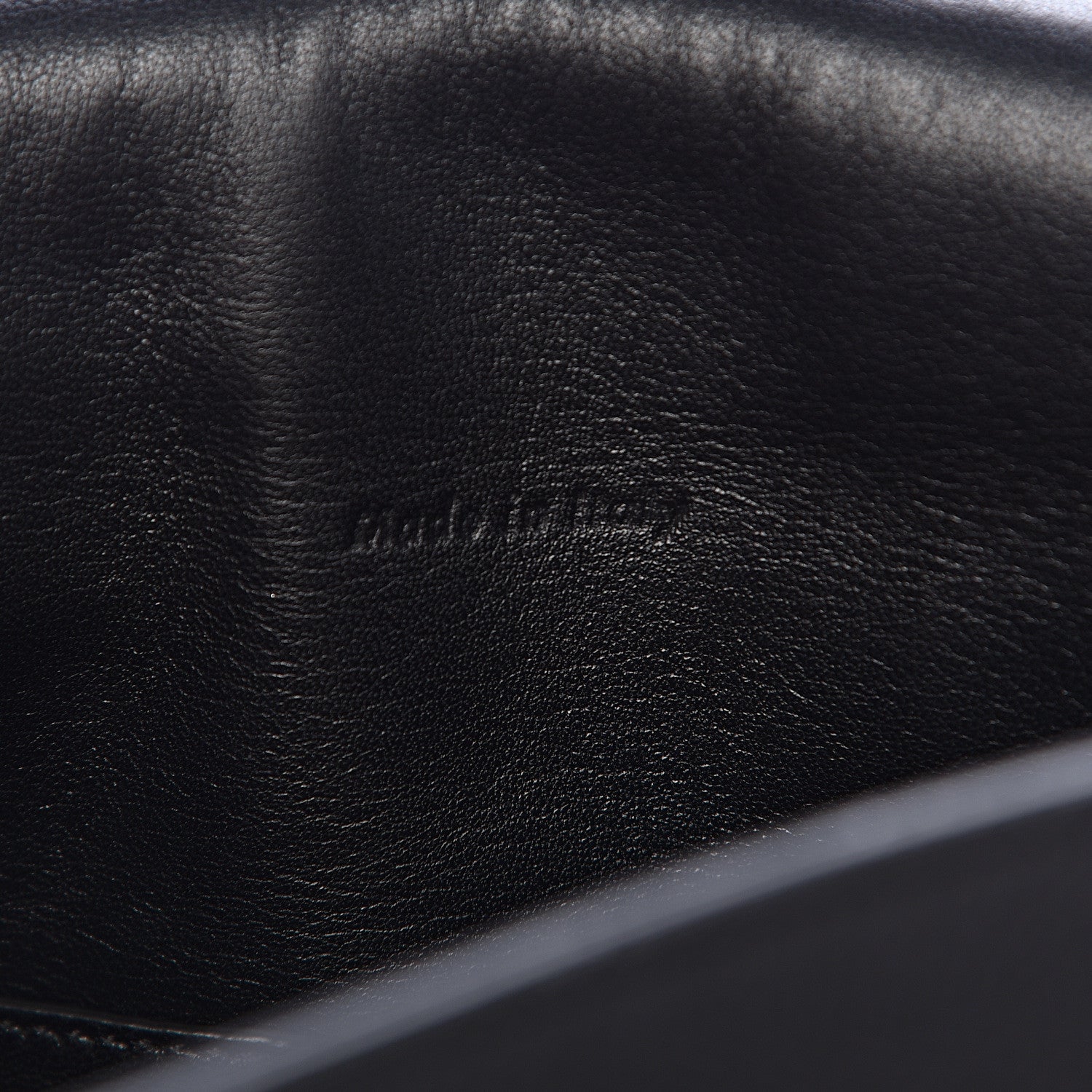 Celine Grained Calfskin Medium Trotteur Black 6 of 11