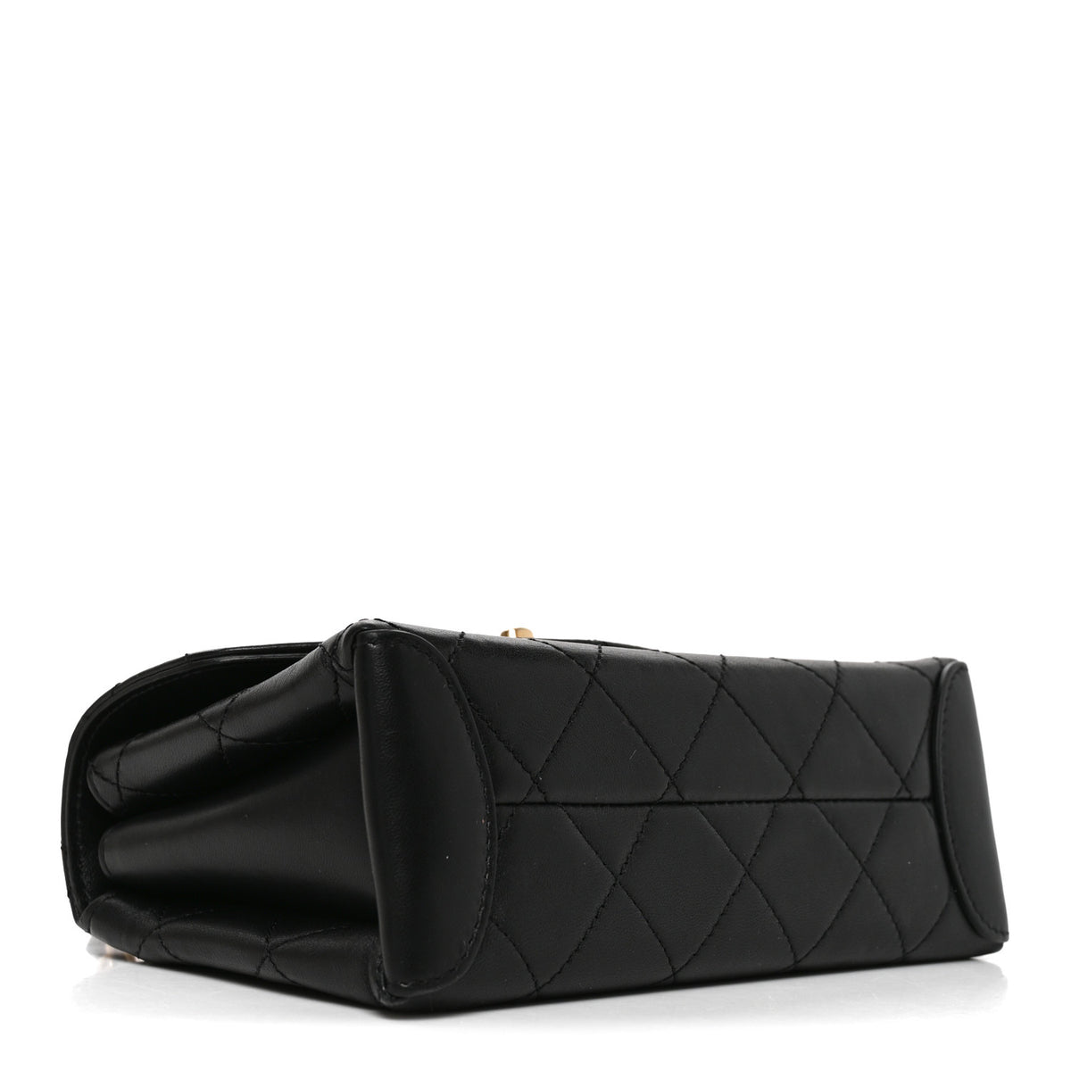 Chanel Lambskin Quilted Mini Trendy Spirit Top Handle Flap Black 4 of 10