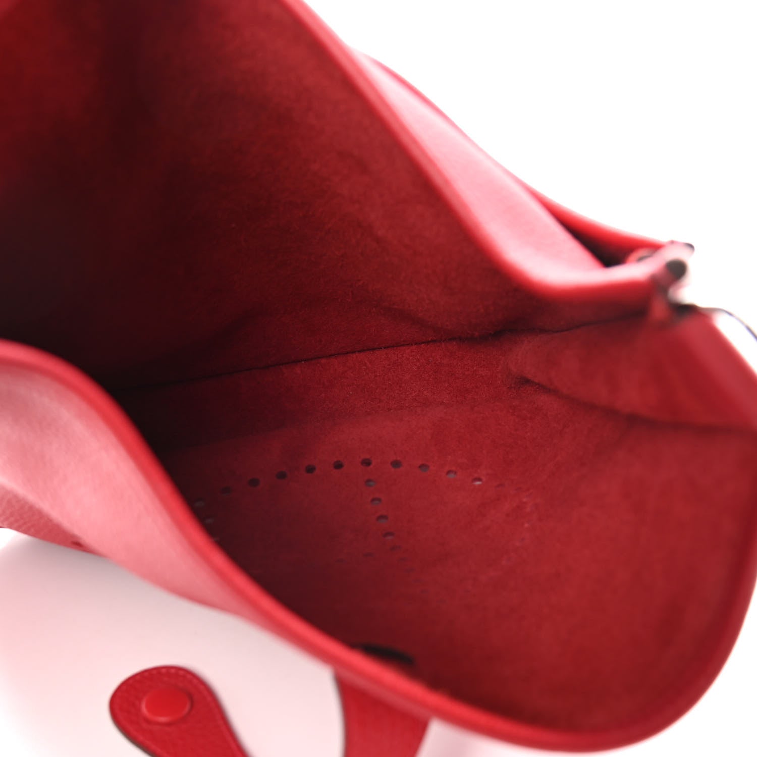 Hermes Taurillon Clemence Evelyne III PM Rouge Casaque 4 of 10