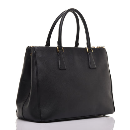 Prada Saffiano Medium Galleria Double Zip Tote Black 3 of 8