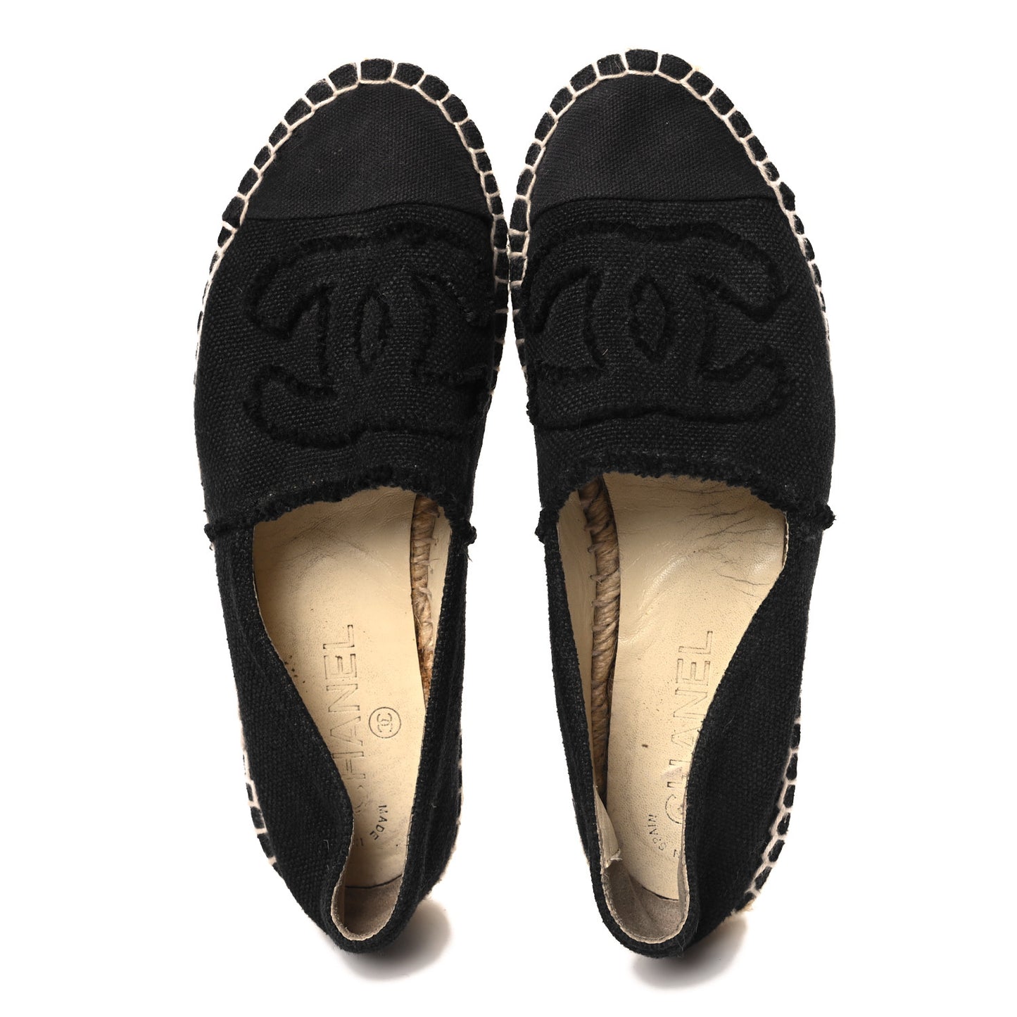 Denim Toile CC Espadrilles 37 Black