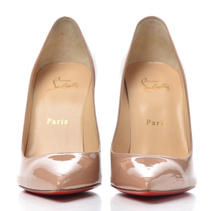 Christian Louboutin Patent Kate 100 Pumps 39 Nude 2 of 12
