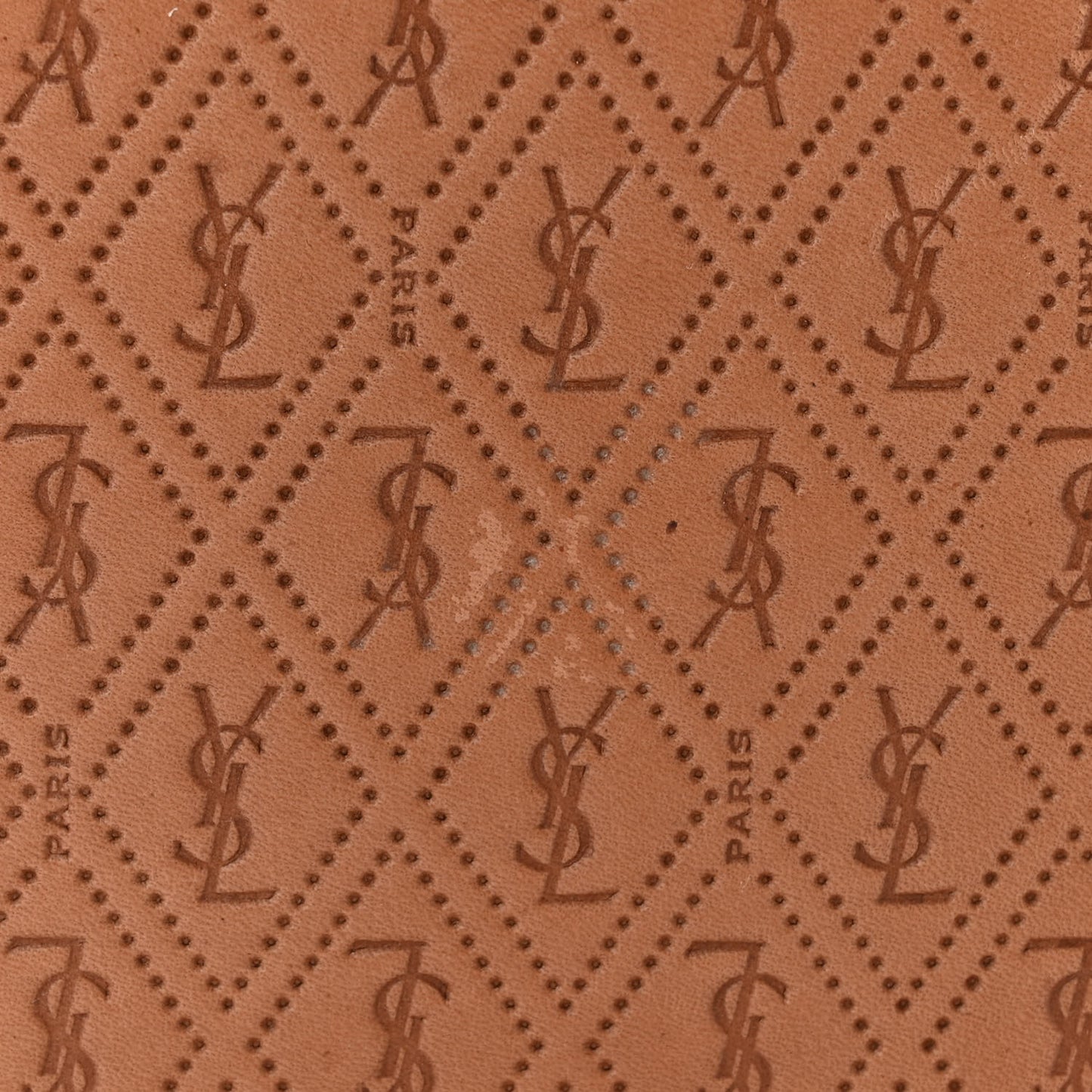 Calfskin Monogram Take Away Box Dusty Vintage Brown Gold