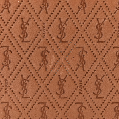 Saint Laurent Calfskin Monogram Take Away Box Dusty Vintage Brown Gold 10 of 11